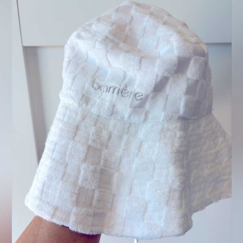 Checkered Terry Sun Hat